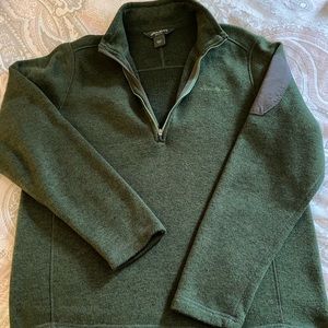 Fleece quarter zip pullover